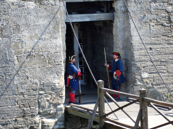 guards at the entry